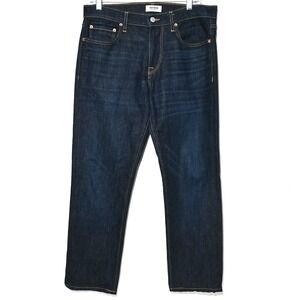 Buck Mason Standard Fit Jeans Mens Size 31 (32) Denim American Made Dark Wash